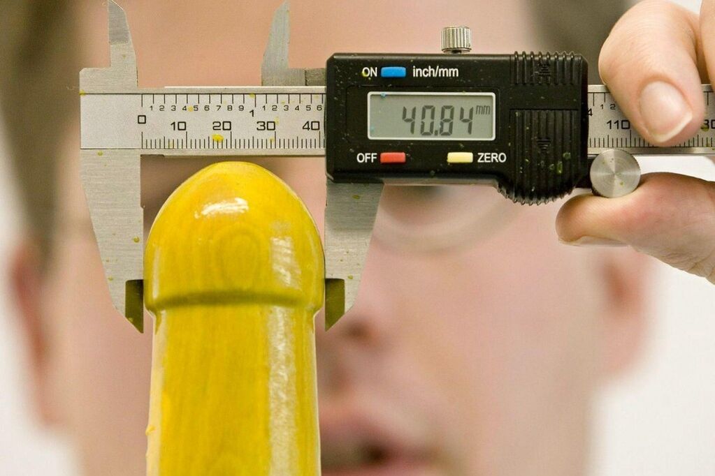 mesure du volume du pénis avant l'agrandissement