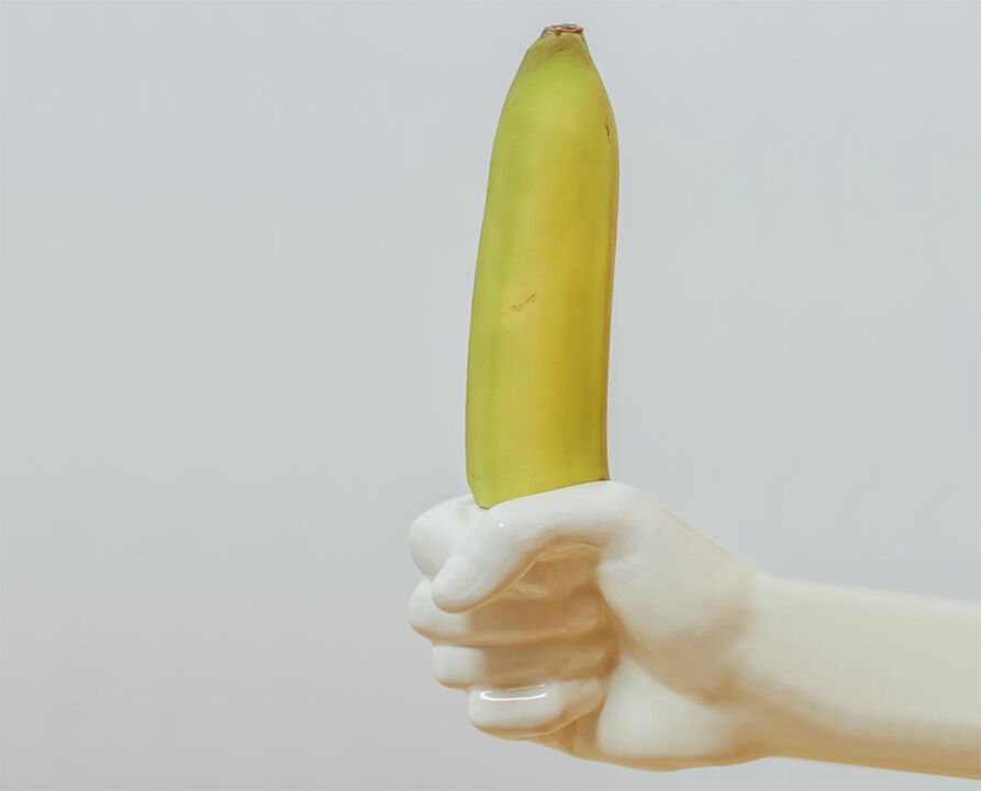 la banane symbolise le pénis agrandi